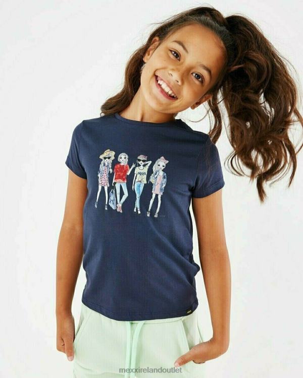 Mexx Artwork t-shirt Navy Blue 0T44H755 Girls