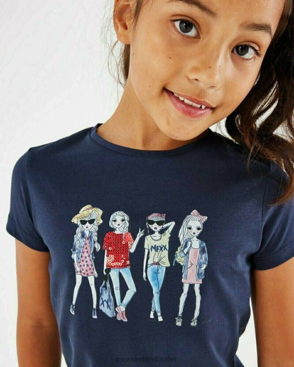 Mexx Artwork t-shirt Navy Blue 0T44H755 Girls
