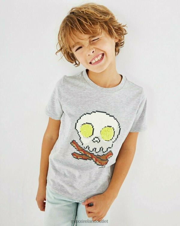 Mexx Artwork t-shirt grey melee Grey 0T44H911 Boys