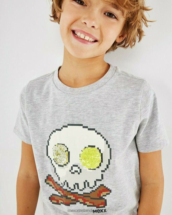 Mexx Artwork t-shirt grey melee Grey 0T44H911 Boys