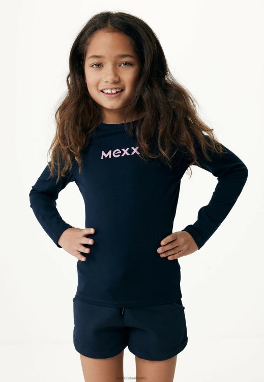 Mexx Basic Long Sleeve Tee Navy Blue 0T44H763 Girls