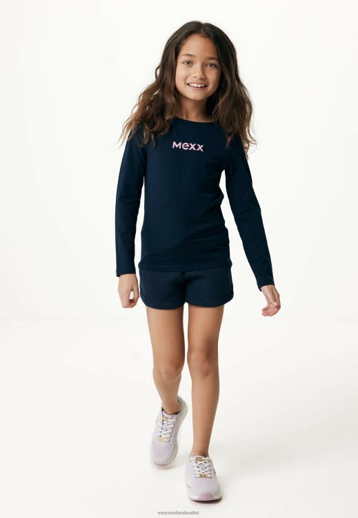 Mexx Basic Long Sleeve Tee Navy Blue 0T44H763 Girls