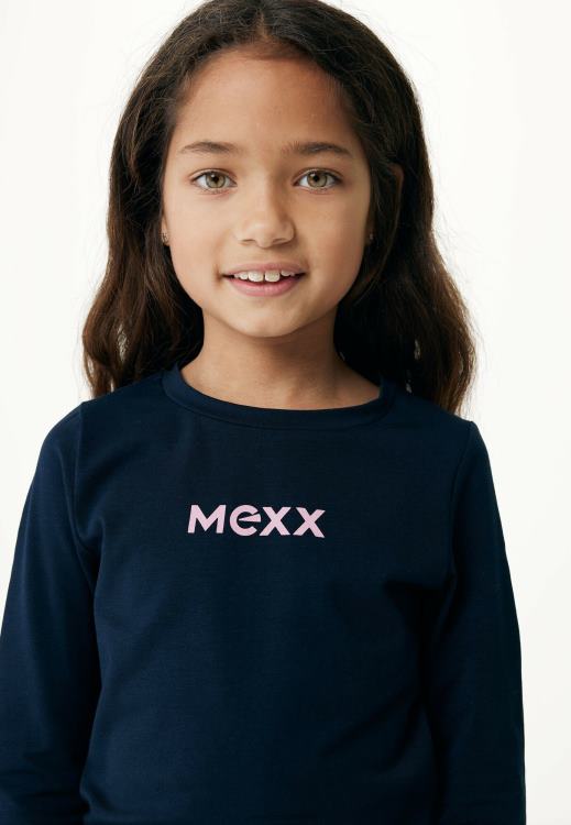 Mexx Basic Long Sleeve Tee Navy Blue 0T44H763 Girls