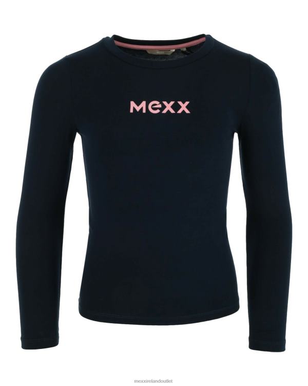 Mexx Basic Long Sleeve Tee Navy Blue 0T44H763 Girls