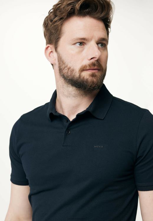 Mexx Basic Short Sleeve Polo Black Schwarz 0T44H477 Men