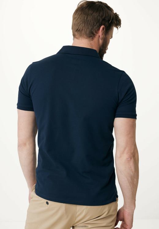 Mexx Basic Short Sleeve Polo Navy Blue 0T44H478 Men