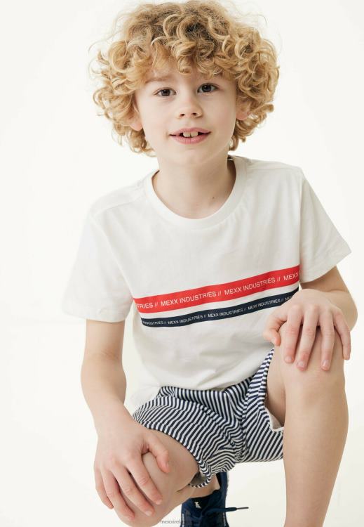 Mexx Basic T-shirt With Artwork Off White Cotton 0T44H878 Boys