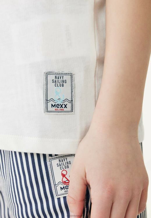 Mexx Basic T-shirt With Artwork Off White Cotton 0T44H878 Boys