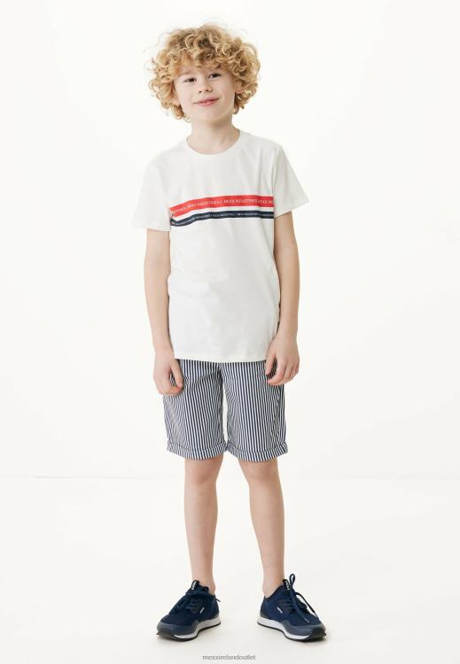 Mexx Basic T-shirt With Artwork Off White Cotton 0T44H878 Boys