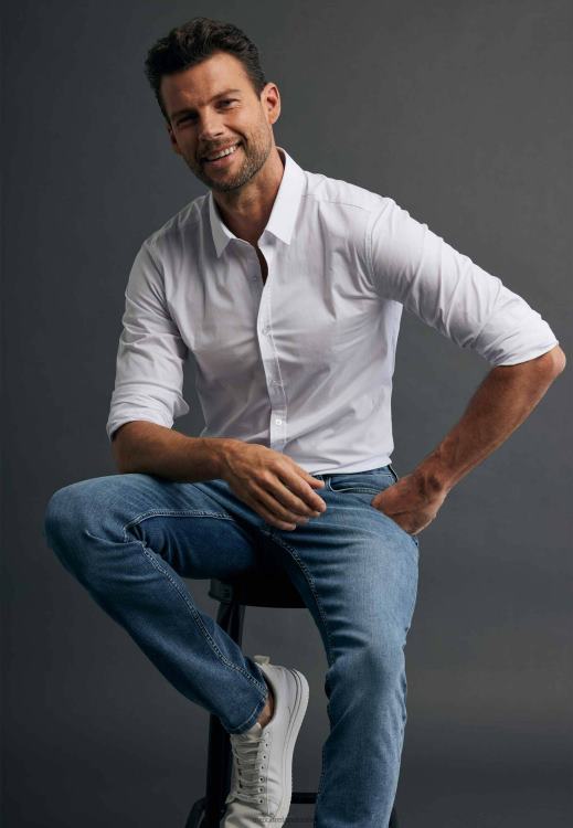 Mexx Bob Shirt Basic White 0T44H550 Men