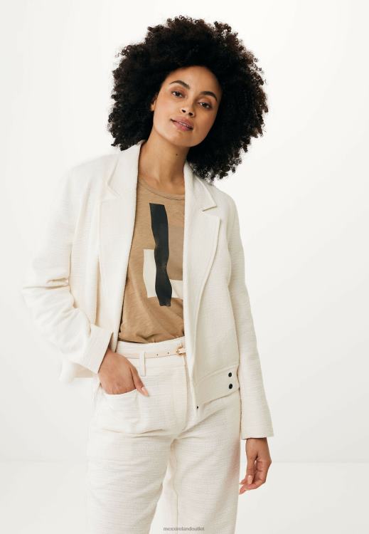 Mexx Bomber Jacket Cream White Beige 0T44H44 Women