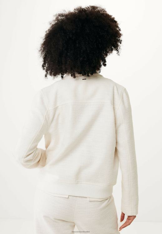 Mexx Bomber Jacket Cream White Beige 0T44H44 Women