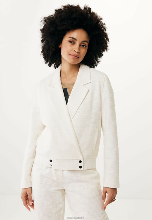 Mexx Bomber Jacket Cream White Beige 0T44H44 Women