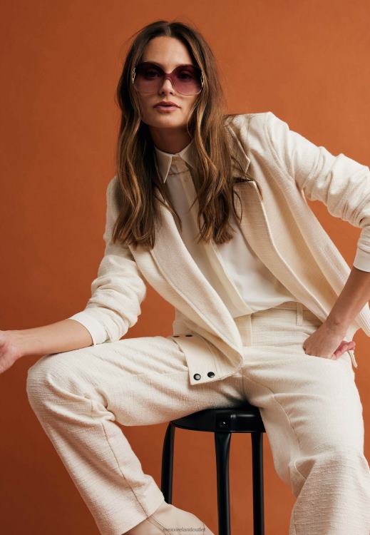 Mexx Bomber Jacket Cream White Beige 0T44H44 Women