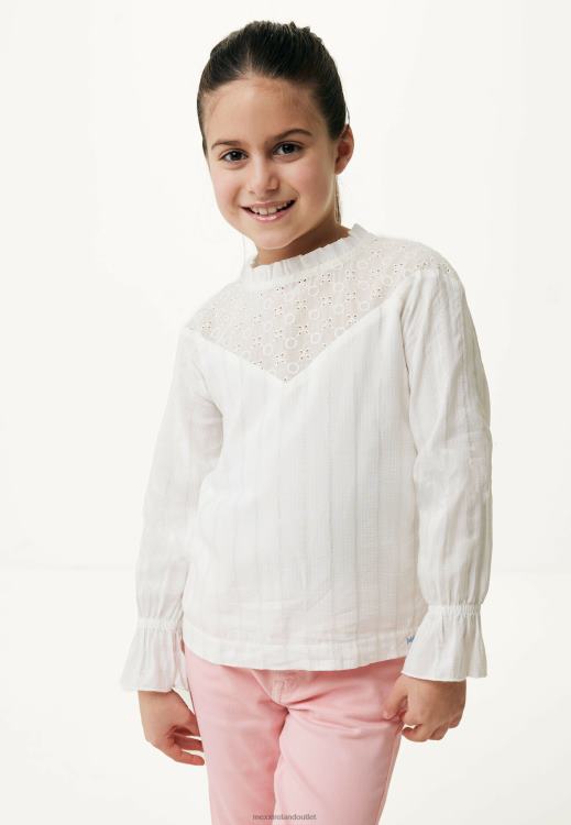 Mexx Broidery Blouse Off White Beige 0T44H810 Girls