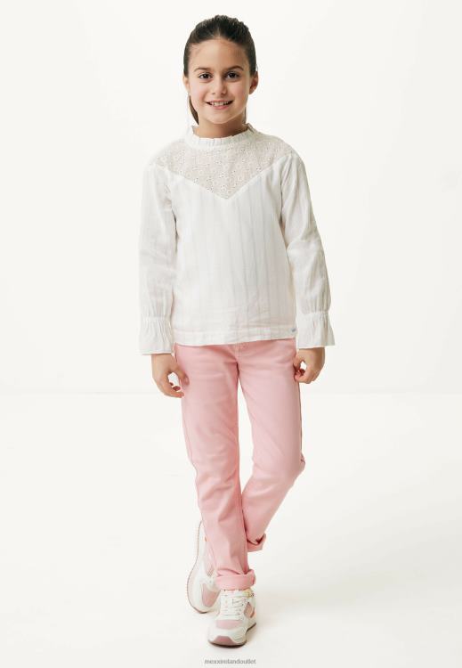 Mexx Broidery Blouse Off White Beige 0T44H810 Girls