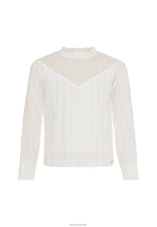 Mexx Broidery Blouse Off White Beige 0T44H810 Girls