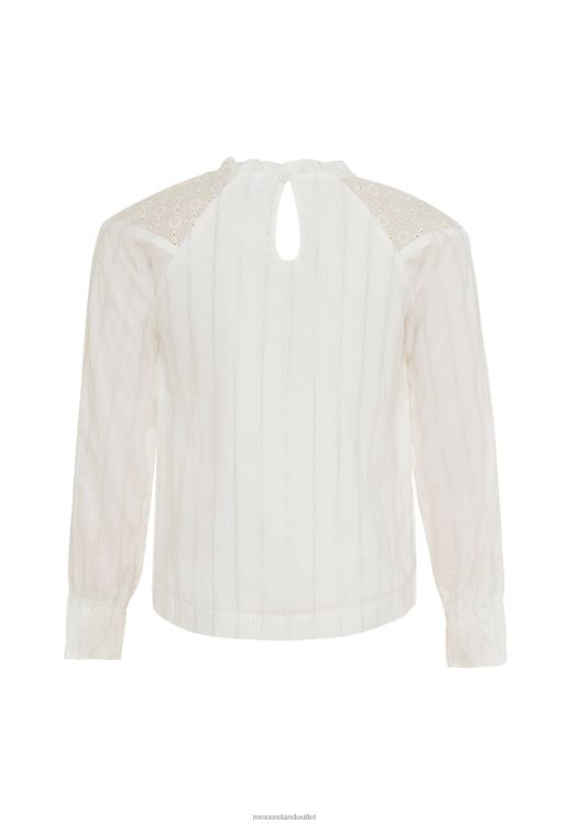 Mexx Broidery Blouse Off White Beige 0T44H810 Girls