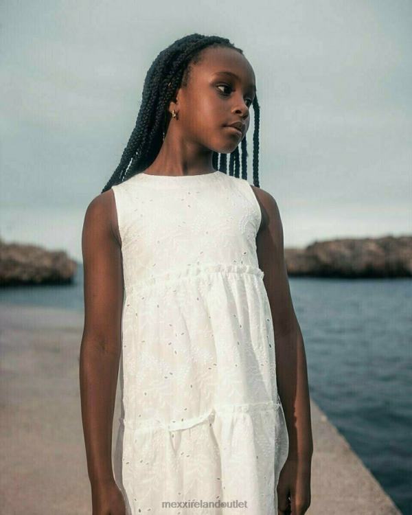Mexx Broidery dress Off white White 0T44H863 Girls