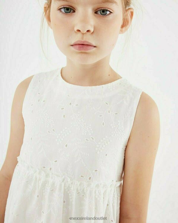 Mexx Broidery dress Off white White 0T44H863 Girls