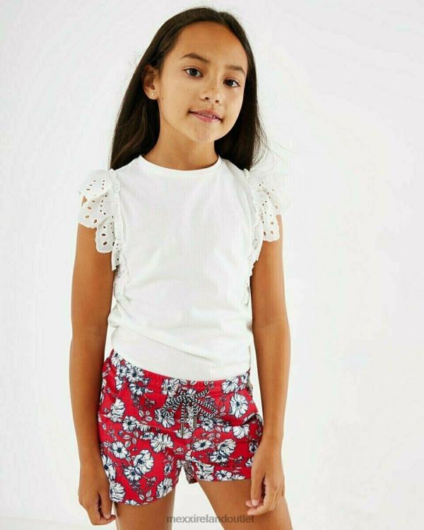 Mexx Broidery sleeves top Off white White 0T44H783 Girls
