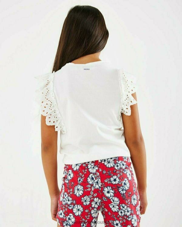 Mexx Broidery sleeves top Off white White 0T44H783 Girls