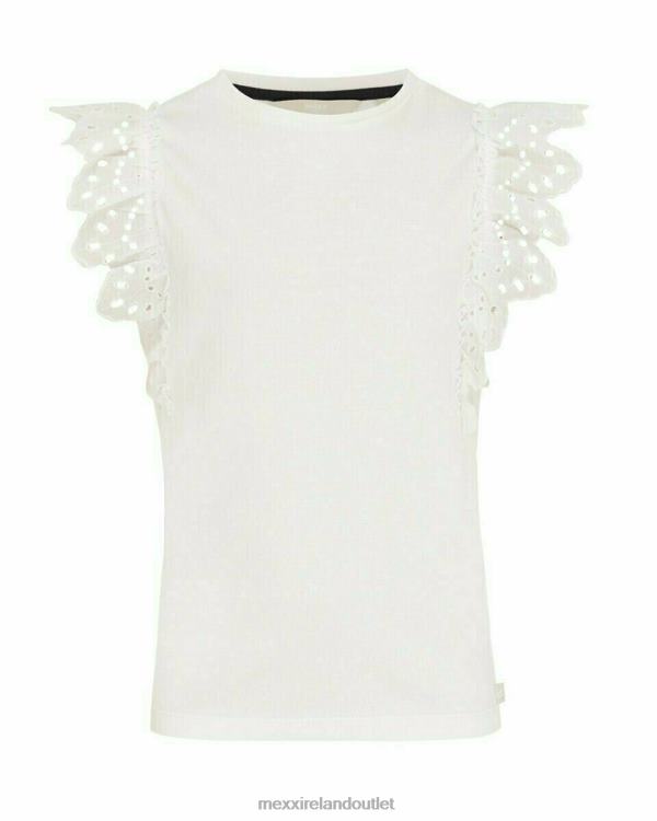 Mexx Broidery sleeves top Off white White 0T44H783 Girls