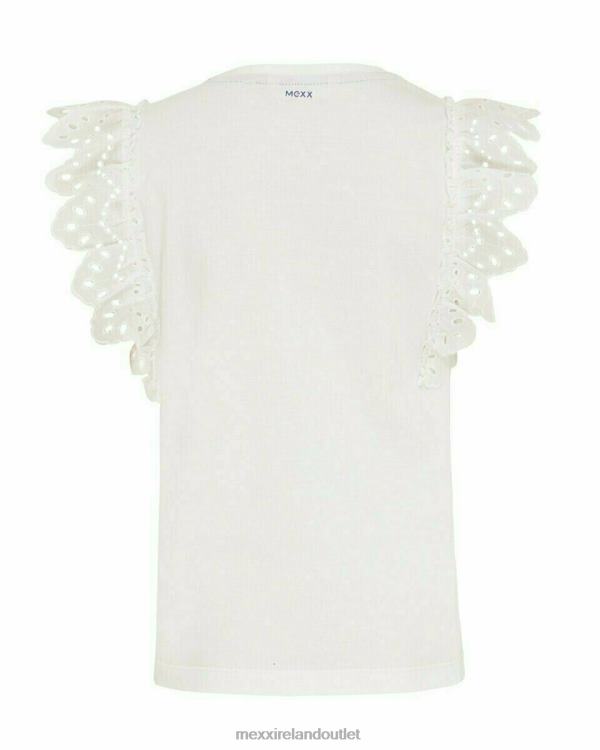 Mexx Broidery sleeves top Off white White 0T44H783 Girls