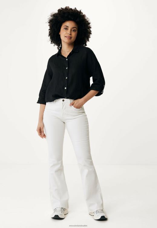 Mexx Button Through Blouse Black Schwarz 0T44H117 Women