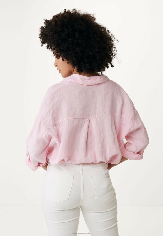 Mexx Button Through Blouse Pink 0T44H116 Women