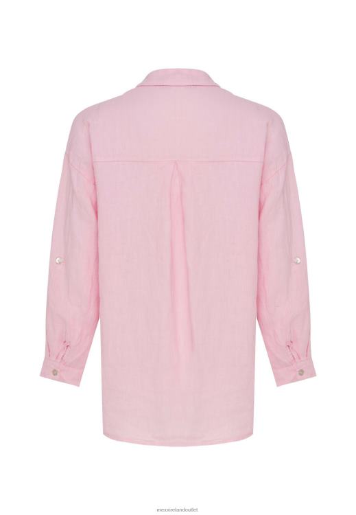 Mexx Button Through Blouse Pink 0T44H116 Women