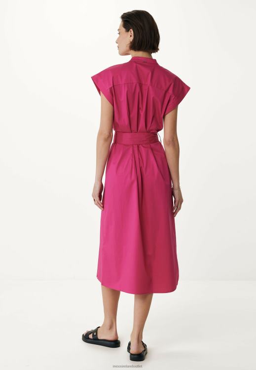 Mexx Button Up T-shirt Dress Hot Pink 0T44H99 Women
