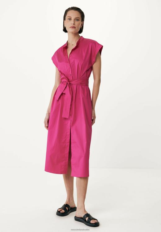 Mexx Button Up T-shirt Dress Hot Pink 0T44H99 Women