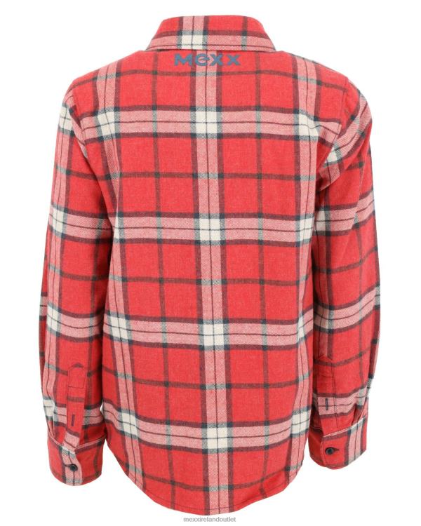 Mexx Checked zip through shirt Red 0T44H938 Boys