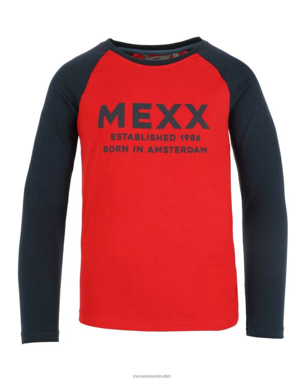 Mexx Colorblock t-shirt long sleeve Red 0T44H936 Boys