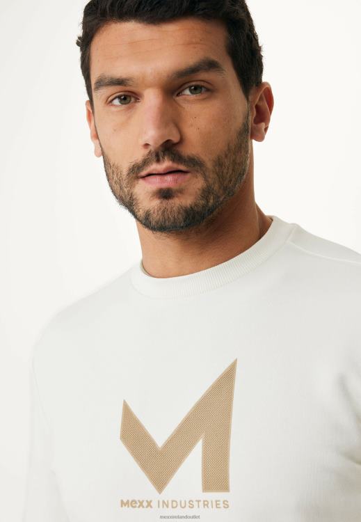 Mexx Crew Neck Sweater Off White Beige 0T44H468 Men