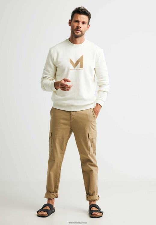 Mexx Crew Neck Sweater Off White Beige 0T44H468 Men