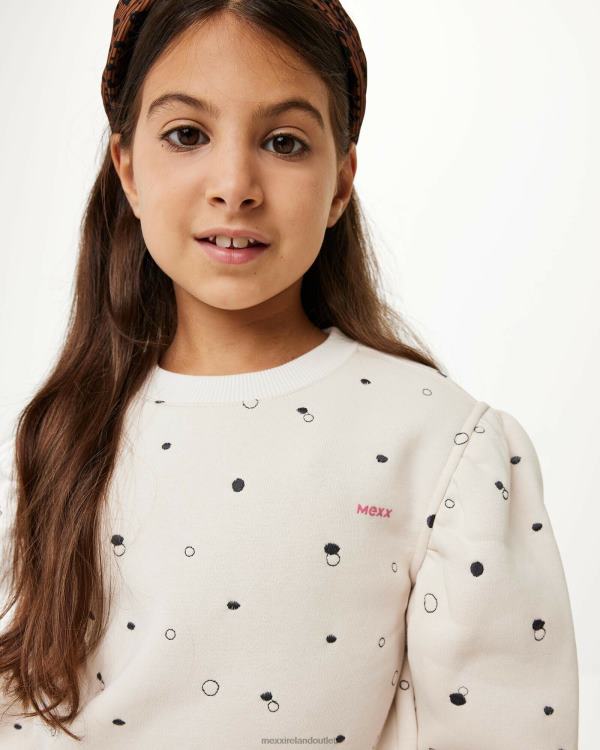 Mexx Crewneck embroidery sweater Off White 0T44H811 Girls