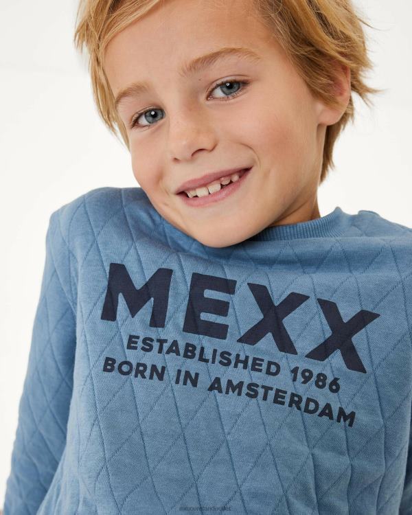 Mexx Crewneck sweater with quilting Mid Blue 0T44H950 Boys