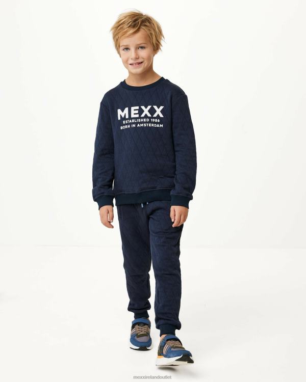 Mexx Crewneck sweater with quilting Navy Blue 0T44H954 Boys