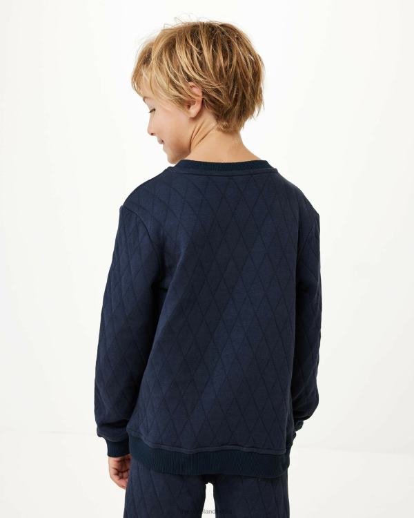 Mexx Crewneck sweater with quilting Navy Blue 0T44H954 Boys