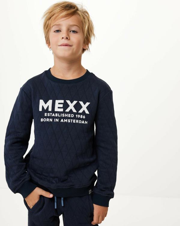 Mexx Crewneck sweater with quilting Navy Blue 0T44H954 Boys