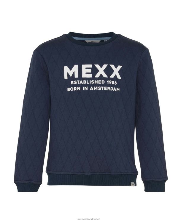Mexx Crewneck sweater with quilting Navy Blue 0T44H954 Boys