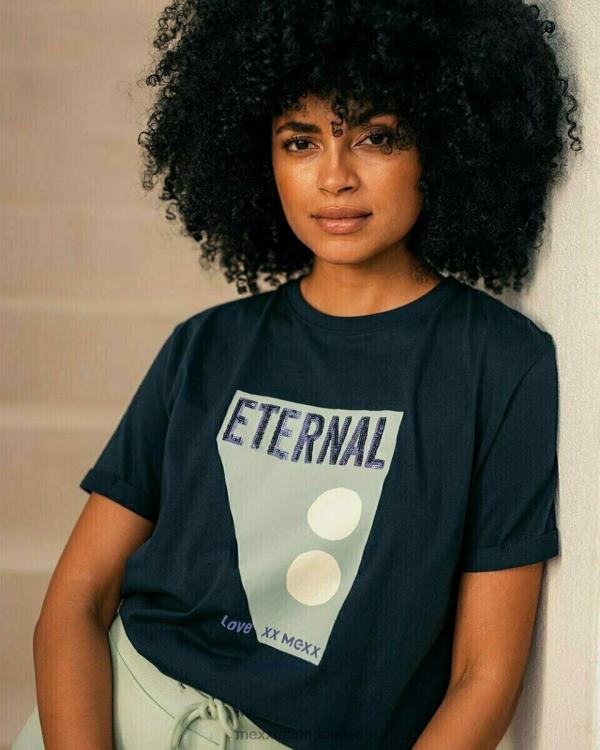 Mexx Crewneck t-shirt Navy Blue 0T44H408 Women