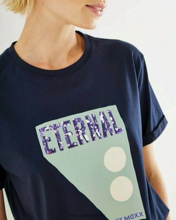 Mexx Crewneck t-shirt Navy Blue 0T44H408 Women