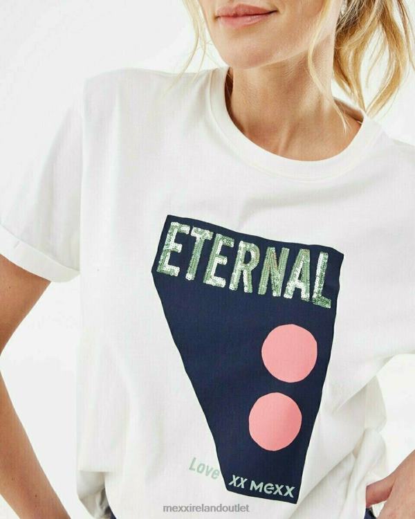 Mexx Crewneck t-shirt Off white White 0T44H173 Women