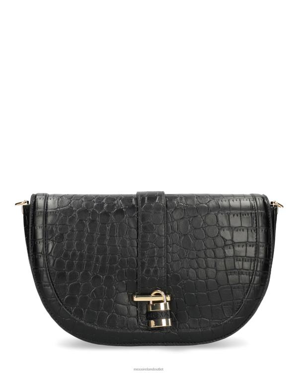 Mexx Croco halfmoon crossbody bag Black 0T44H428 Women