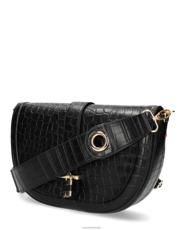 Mexx Croco halfmoon crossbody bag Black 0T44H428 Women