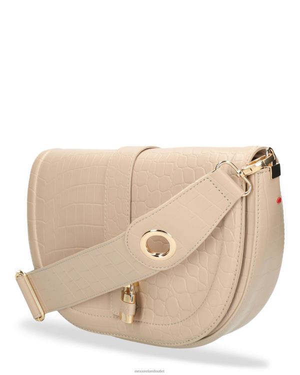 Mexx Croco halfmoon crossbody bag Ecru 0T44H429 Women