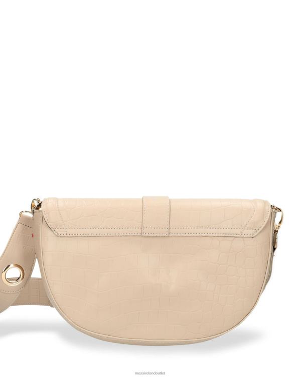 Mexx Croco halfmoon crossbody bag Ecru 0T44H429 Women